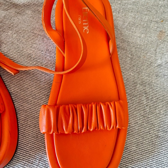 Elleme paris orange sandals - Picture 2 of 7